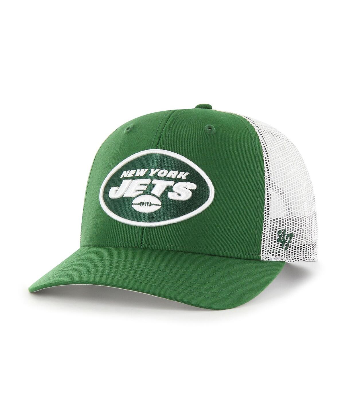 Shop 47 Brand Men's ' Green New York Jets Adjustable Trucker Hat