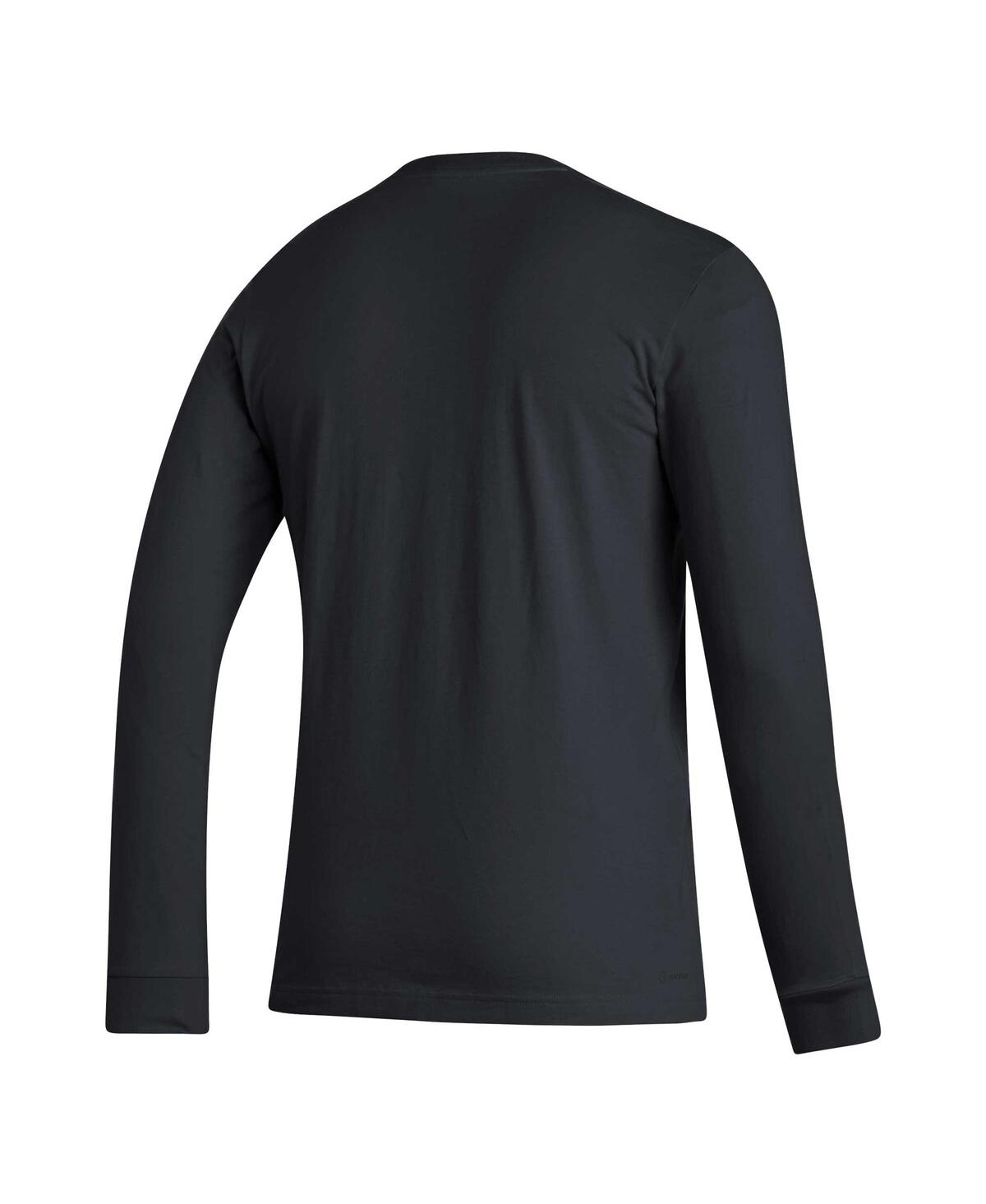 Shop Adidas Originals Men's Adidas Black Washington Huskies Locker Logo Fresh Long Sleeve T-shirt