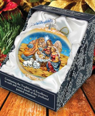 Regal Nativity Lg Holiday Mercury Glass Collectible Ornaments G. DeBrekht