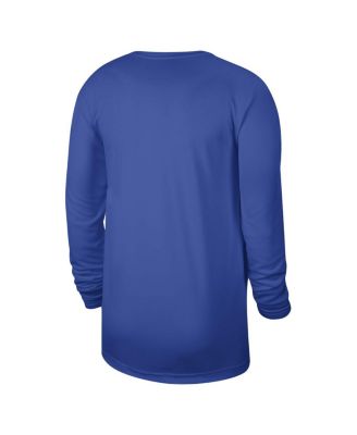Men's and Women's Blue Dallas Mavericks 2023/24 Legend On-Court Practice Long Sleeve T-shirt