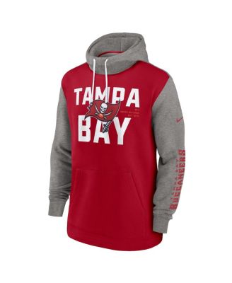 Men's Red Tampa Bay Buccaneers Fashion Color Block Pullover Hoodie