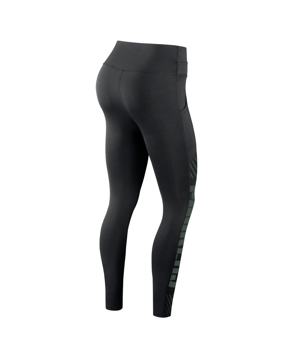 Nike Women's Dri-fit Yard Line (nfl Green Bay Packers) Leggings In Black