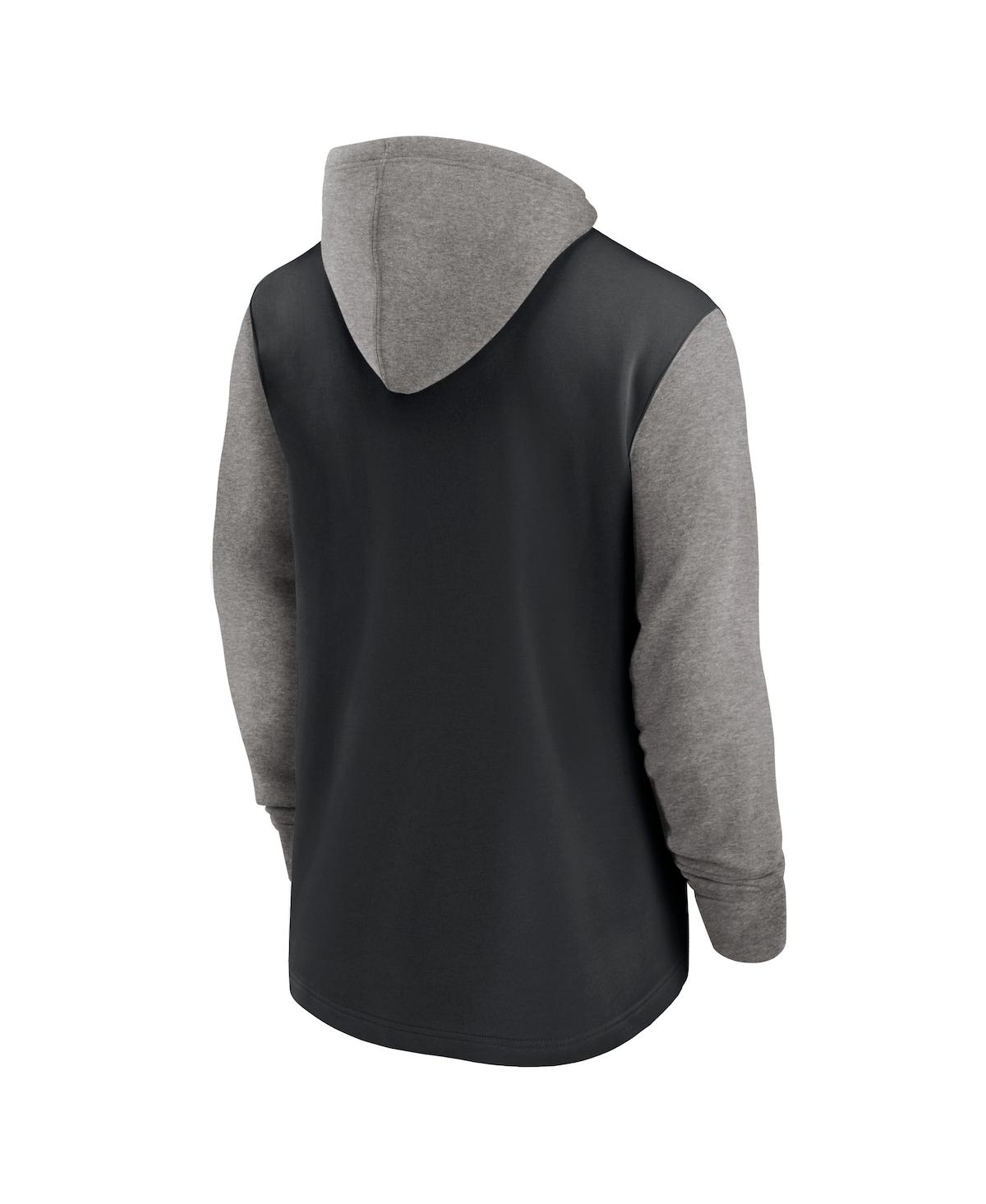 Men's NikeNew Orleans Saints Fashion Color Block Pullover Hoodie - Black