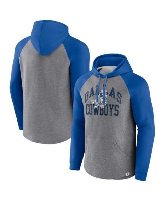 Mens Dallas Cowboys Heathered Gray Practice Pullover Hoodie