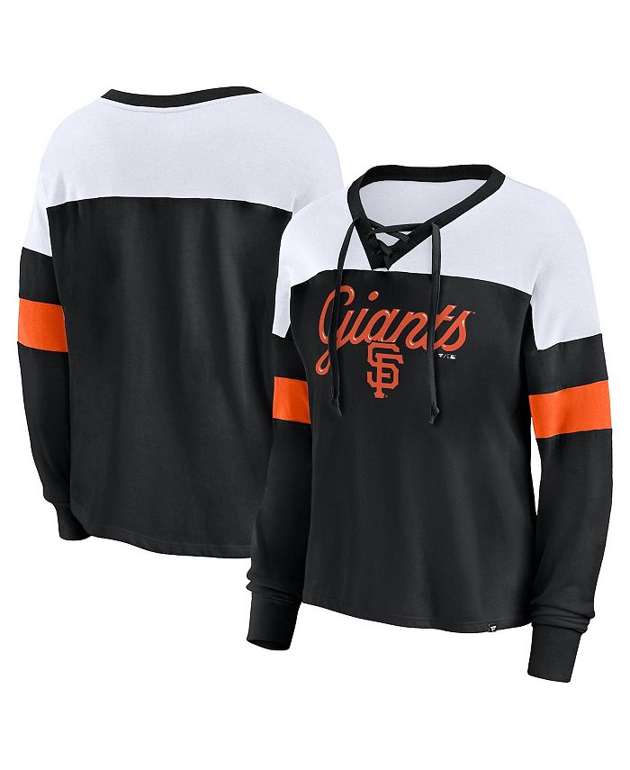 Men's Nike Orange/Black San Francisco Giants Game Authentic Collection  Performance Raglan Long Sleeve T-Shirt