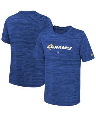 Nike Big Boys Royal Los Angeles Rams Sideline Velocity Performance T ...