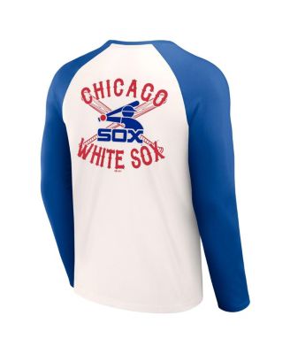 Men's Darius Rucker Collection by White, Navy Chicago White Sox Team Color Raglan T-shirt