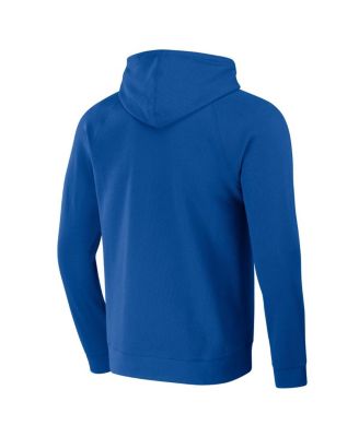 Men's Darius Rucker Collection by Royal Kansas City Royals Waffle-Knit Raglan Pullover Hoodie