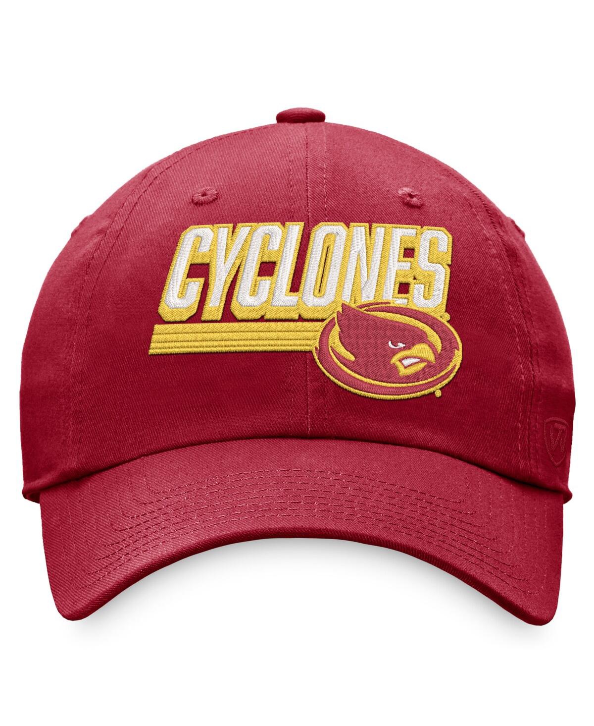 Shop Top Of The World Men's  Cardinal Iowa State Cyclones Slice Adjustable Hat