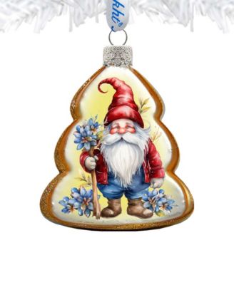 Christmas Gnome Keepsake Mercury Glass Christmas Ornaments G. DeBrekht