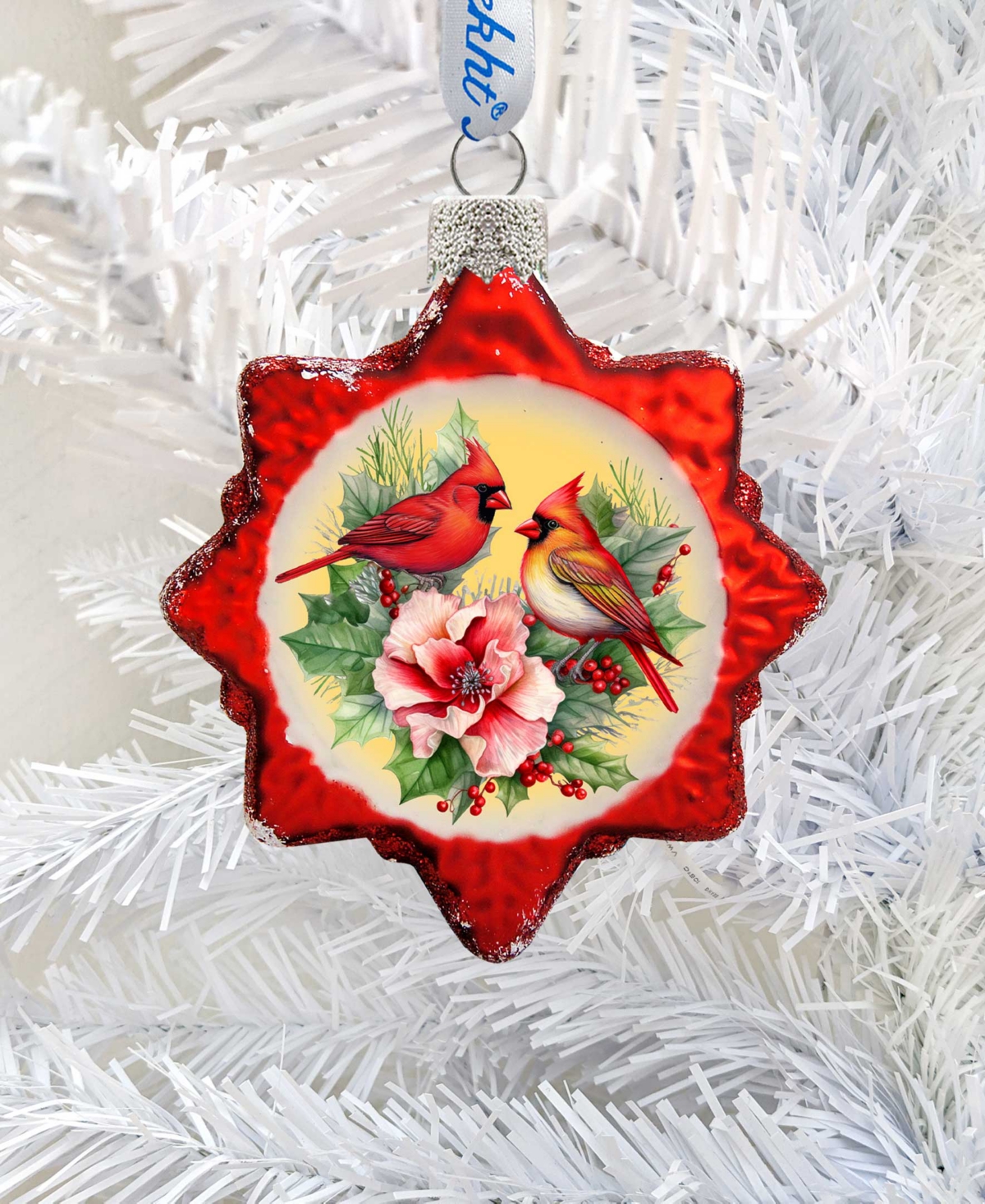 Designocracy Christmas Wreath Keepsake Holiday Mercury Glass Ornaments G. Debrekht In Multi Color