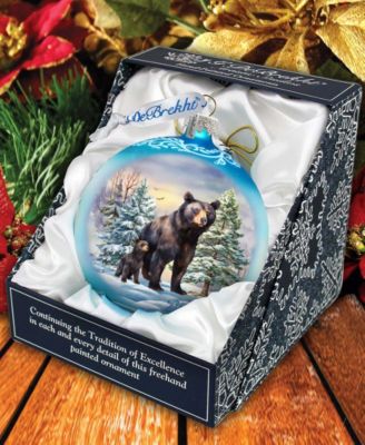 A Love for All Seasons - Bears Ball Glass Christmas Ornaments G. DeBrekht