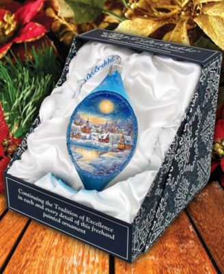 Magic Christmas Night Drop Christmas Mercury Glass Ornaments G. DeBrekht