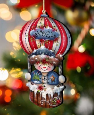 Frosty Journey Christmas Wooden Ornaments Holiday Decor J. Mills-Price