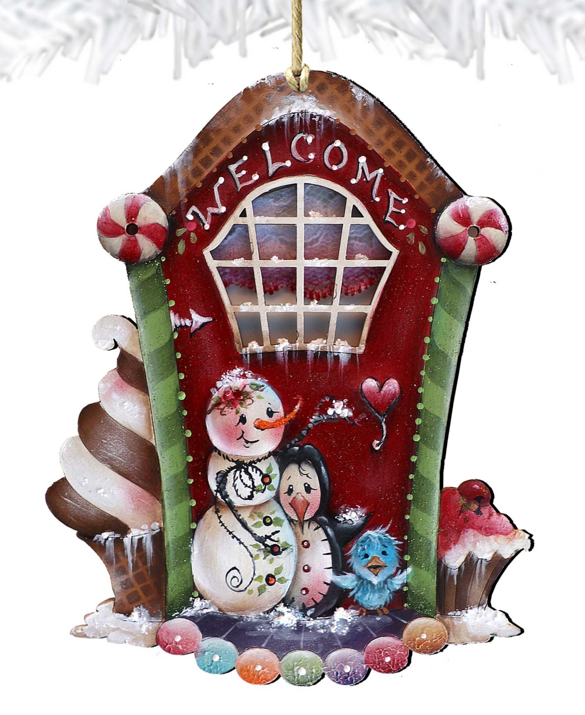 Shop Designocracy A Season Of Sweet Christmas Wooden Ornaments Holiday Decor J. Mills-price In Multi Color