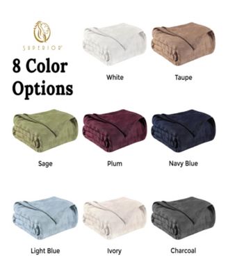 Basket Weave All Season Cotton Blanket, King