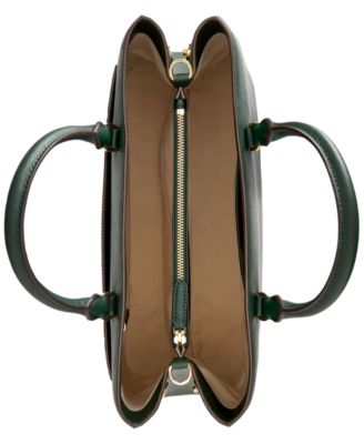 Crosshatch Leather Large Hanna Satchel