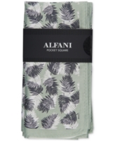 Alfani Men's Baxley Leaves Pocket Square, Created for Macy's - Mint