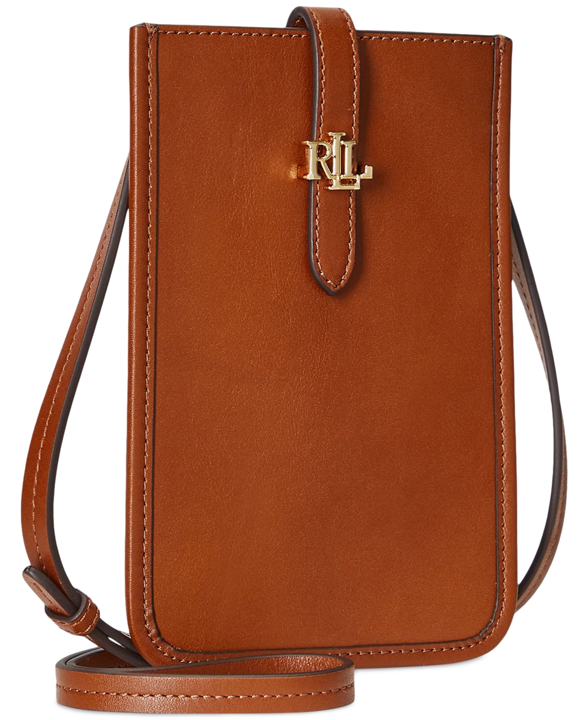 Lauren Ralph Lauren Leather Crossbody Tech Case