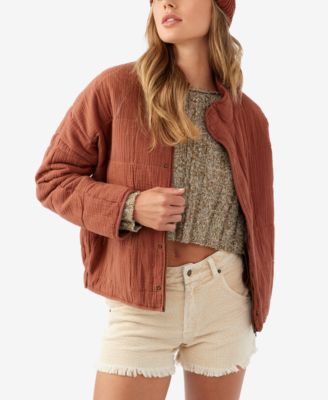 O'Neill - Juniors' Mabeline Cotton Quilted Zip Jacket