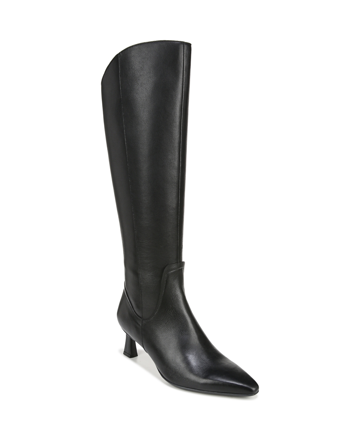 Deesha Narrow Calf Tall Dress Boots - Black Leather
