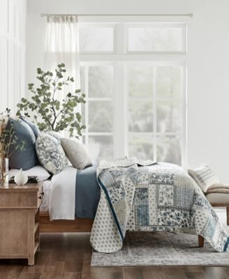 Aliza Folk Art Reversible 3-Pc. Quilt Set, King/California King