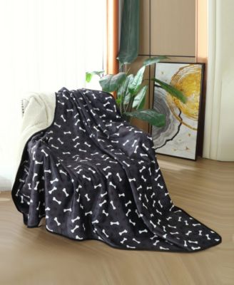 Advanced Water Resistant Pets Print Comfort Throw, 50" x 60"