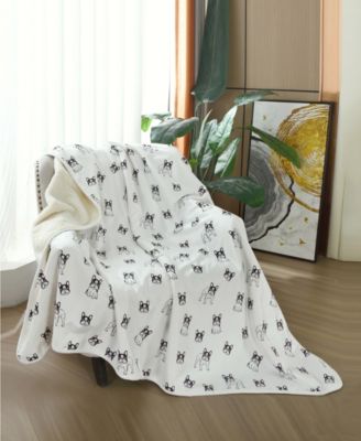Advanced Water Resistant Pets Print Comfort Throw, 50" x 80"