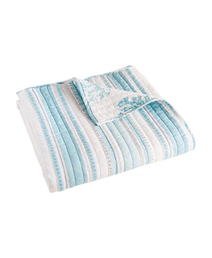 Levtex Cape Coral Reversible Quilted Throw, 50" x 60" Macy's