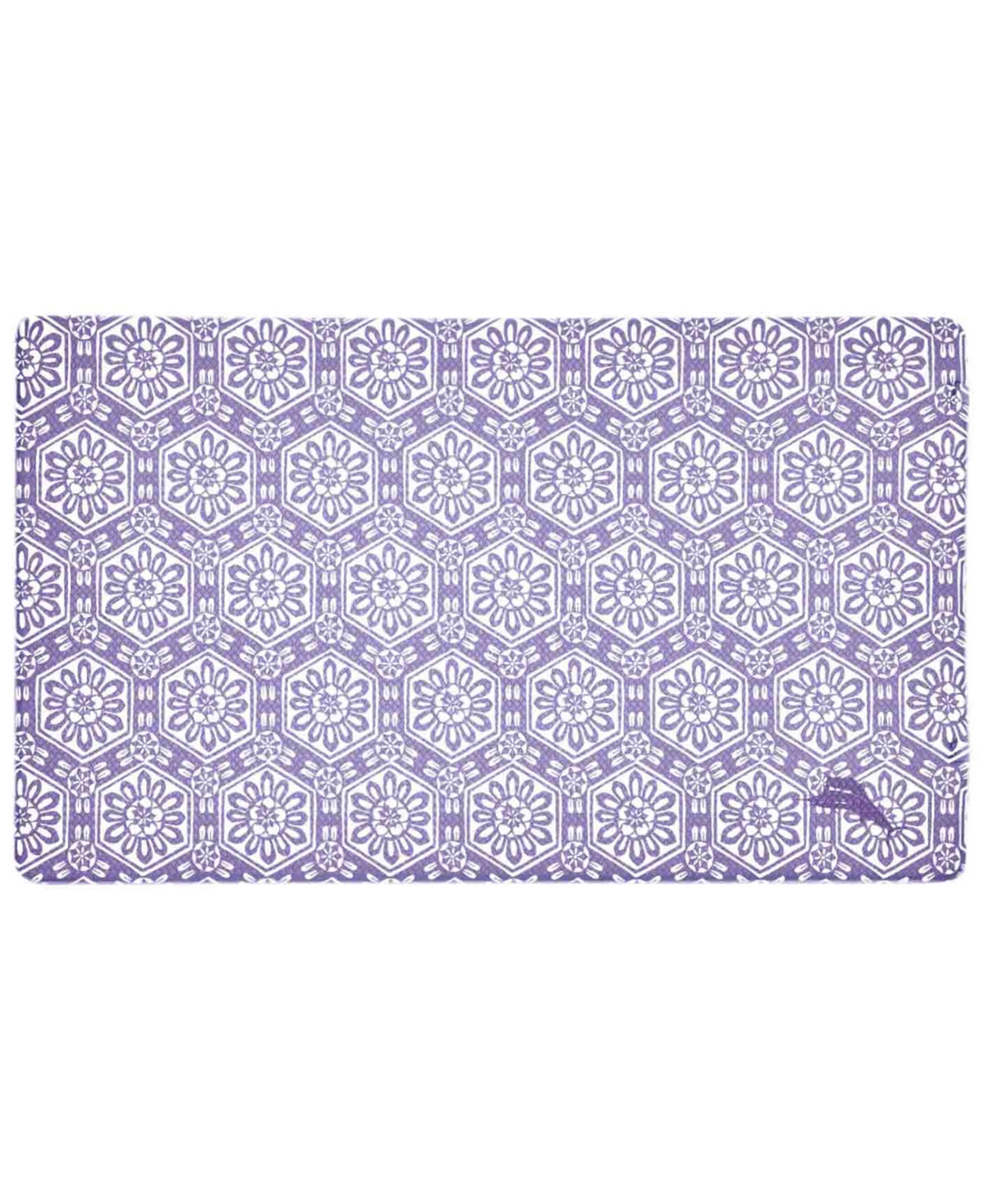 Tommy Bahama Printed Polyvinyl Chloride Fatigue-resistant Mat, 18" X 30" In Medallion Blue