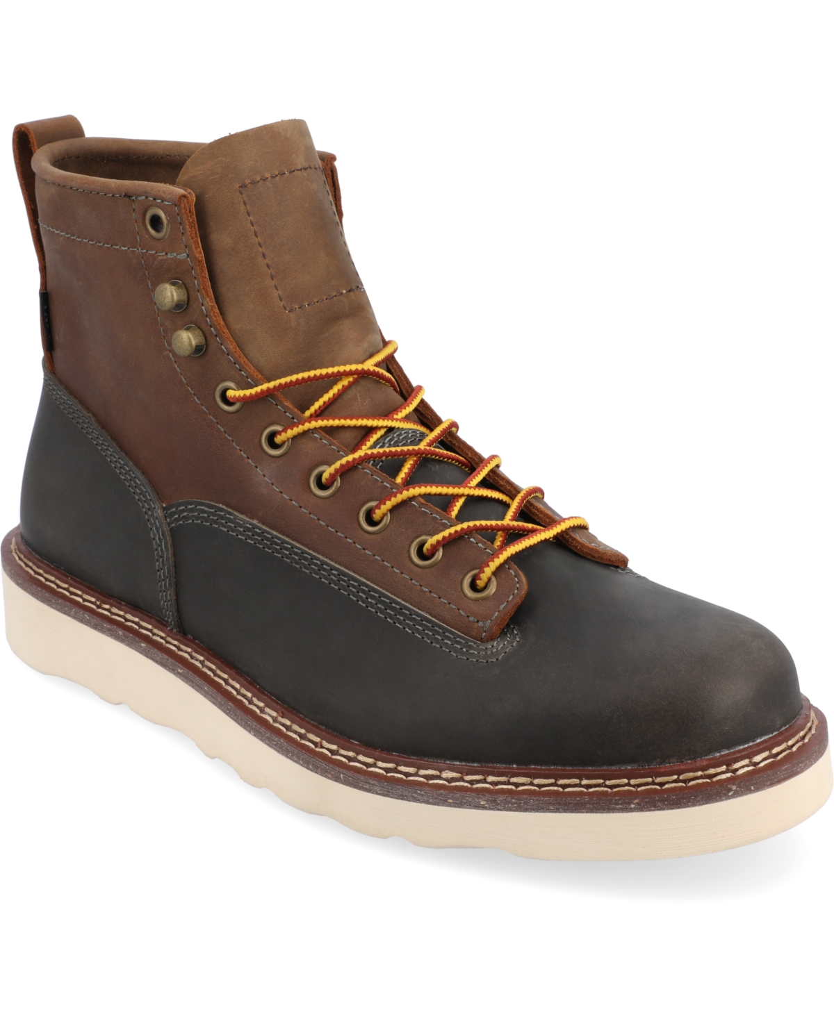 Shop Taft 365 Men's Model 001 Lace-up Ankle Boots In Blue,brown
