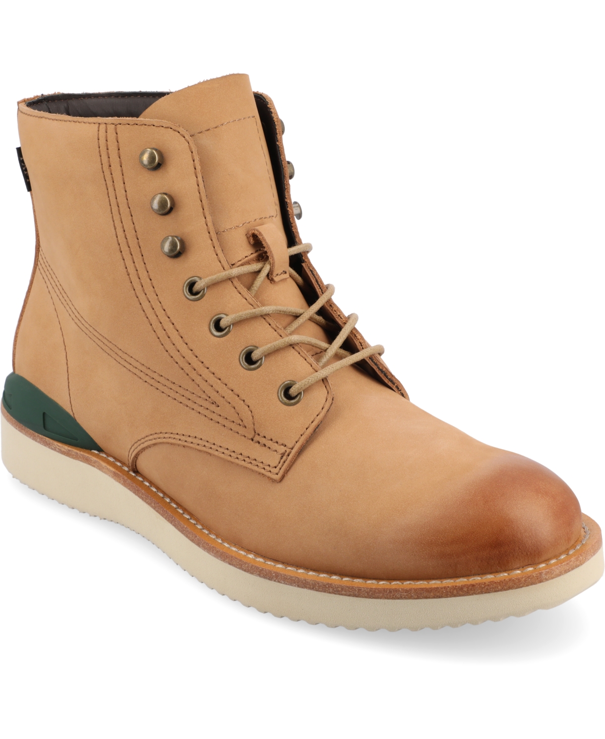 365 Men's Model 004 Wedge Sole Lace-Up Ankle Boots - Chili