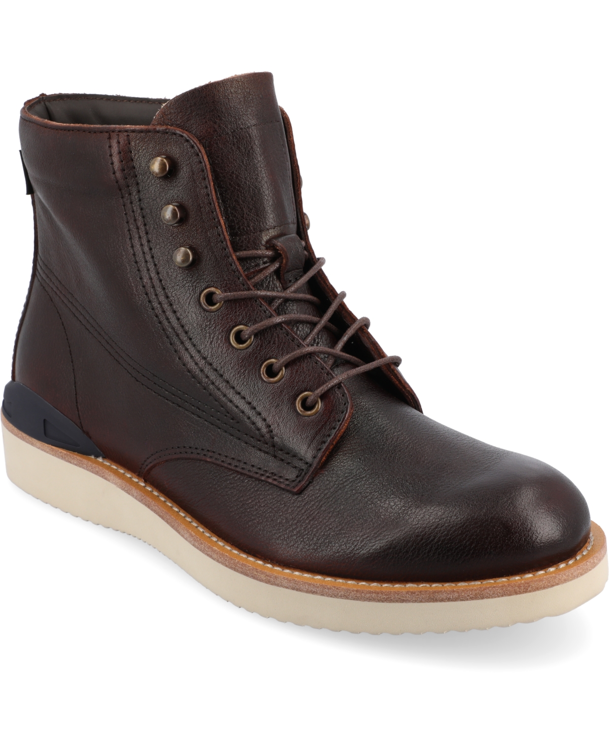 Shop Taft 365 Men's Model 004 Wedge Sole Lace-up Ankle Boots In Chili