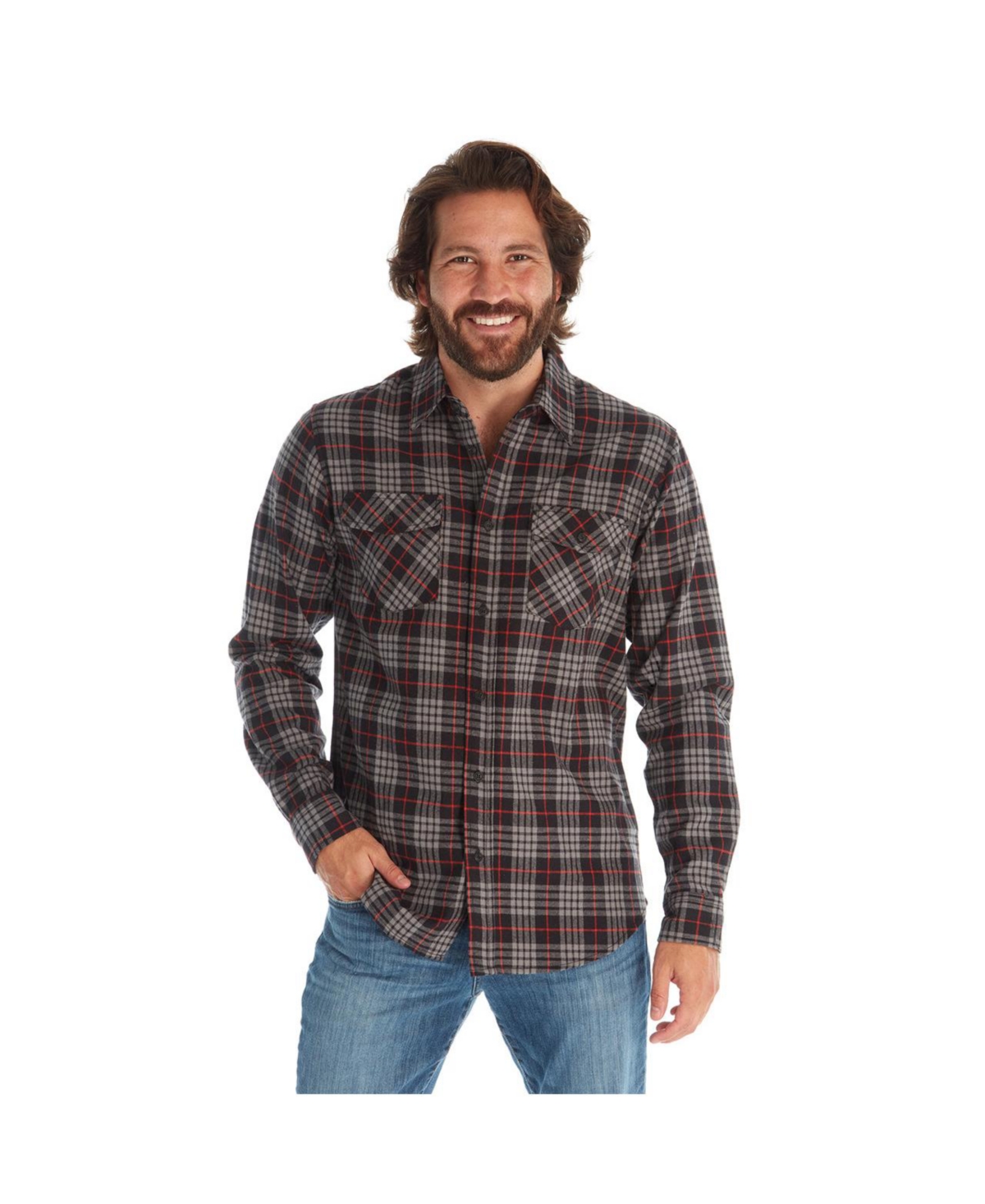 PX CLOTHING MEN'S FLANNEL LONG SLEEVES SHIRT