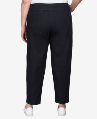 Alfred Dunner Джинсовые брюки средней длины Alfred Dunner Plus размера Super Stretch со средней посадкой