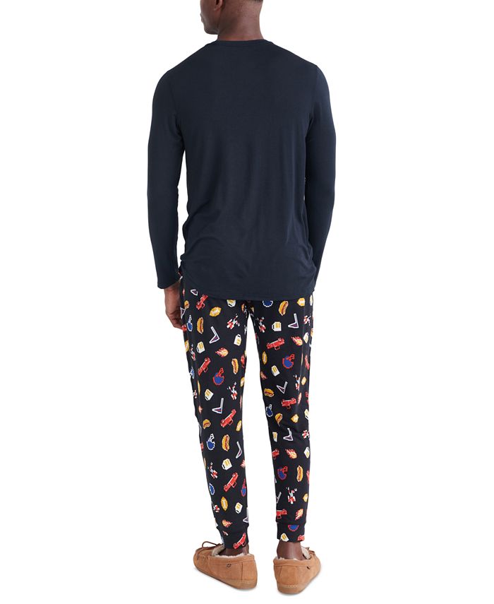 SAXX Men's Snooze Relaxed-Fit Printed Sleep Pants - Macy's