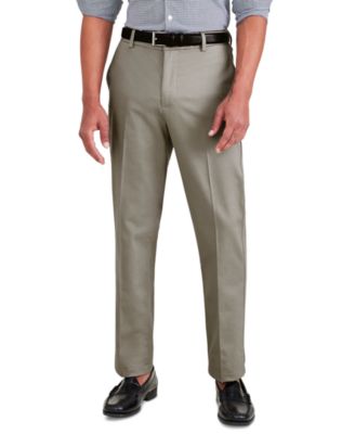 Men's Signature Slim Fit Iron Free Khaki Pants with Stain Defender