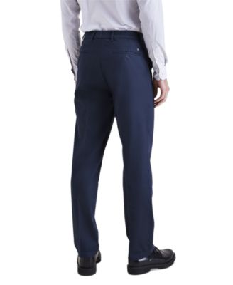 Men's Signature Straight Fit Iron Free Khaki Pants with Stain Defender