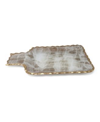 Gold-Tone Brushed Tray, Small