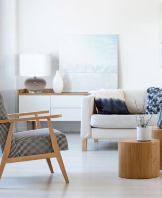 15.25" Modern Overload Glass Bedside Table Lamp with White Fabric Shade