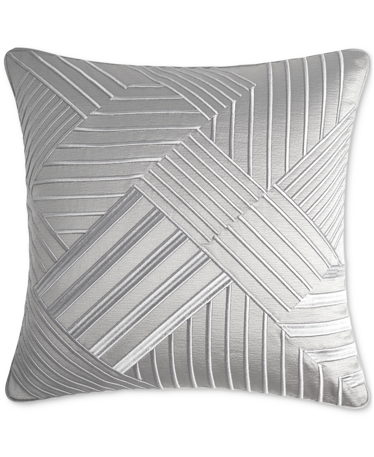 Hotel Collection Glint Decorative Pillow, 20" X 20", Created For Macy's In Charcoal