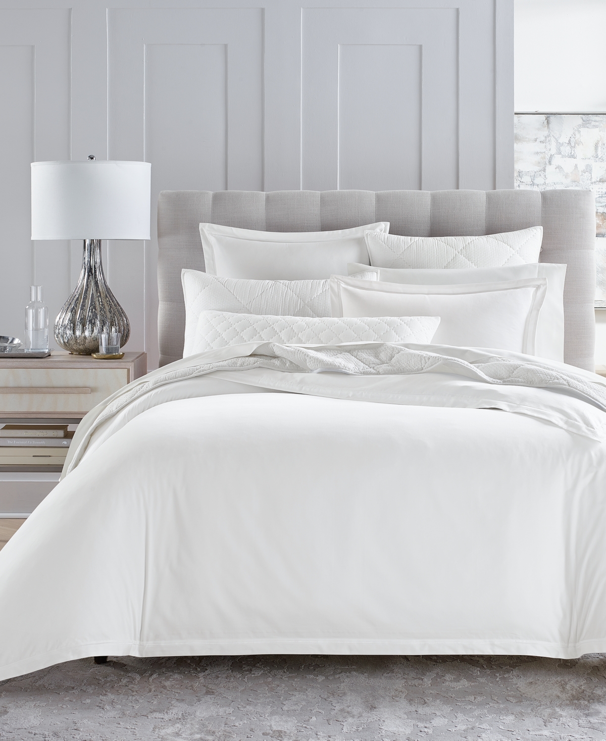 Hotel Collection 525-thread Count Egyptian Cotton 3-pc. Duvet Cover Set, King, Created For Macy's In Fresh White