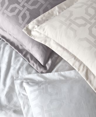 Fresco Jacquard 525-Thread Count Egyptian Cotton 2-Pc. European Sham Set, Exclusively at Macy’s