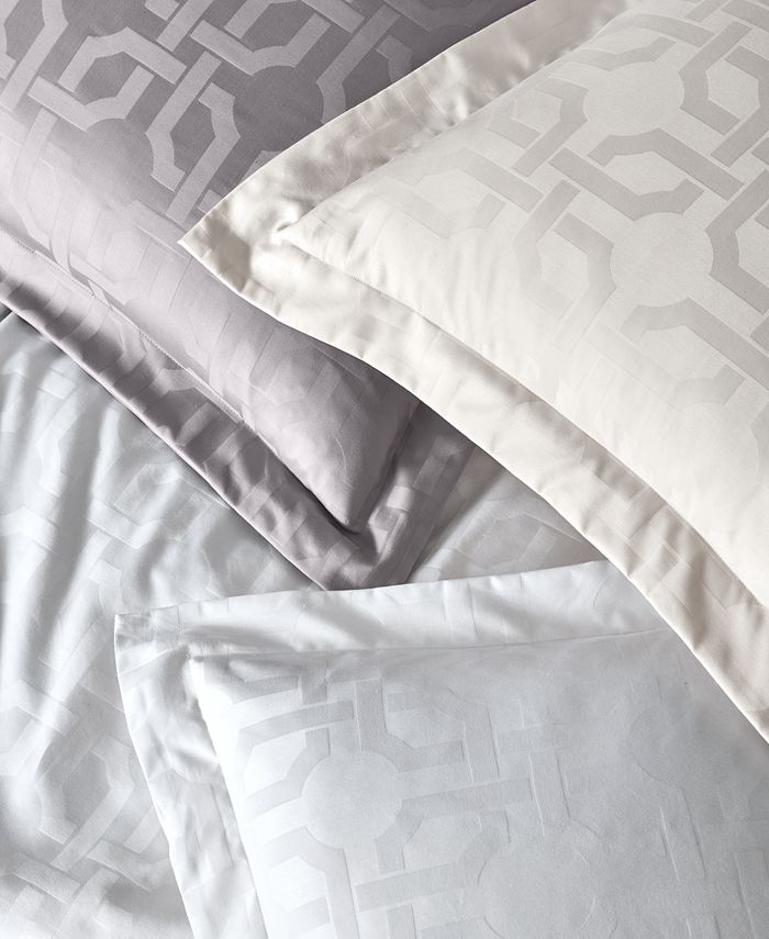 Hotel Collection Fresco Jacquard 525Thread Count Egyptian Cotton 2Pc