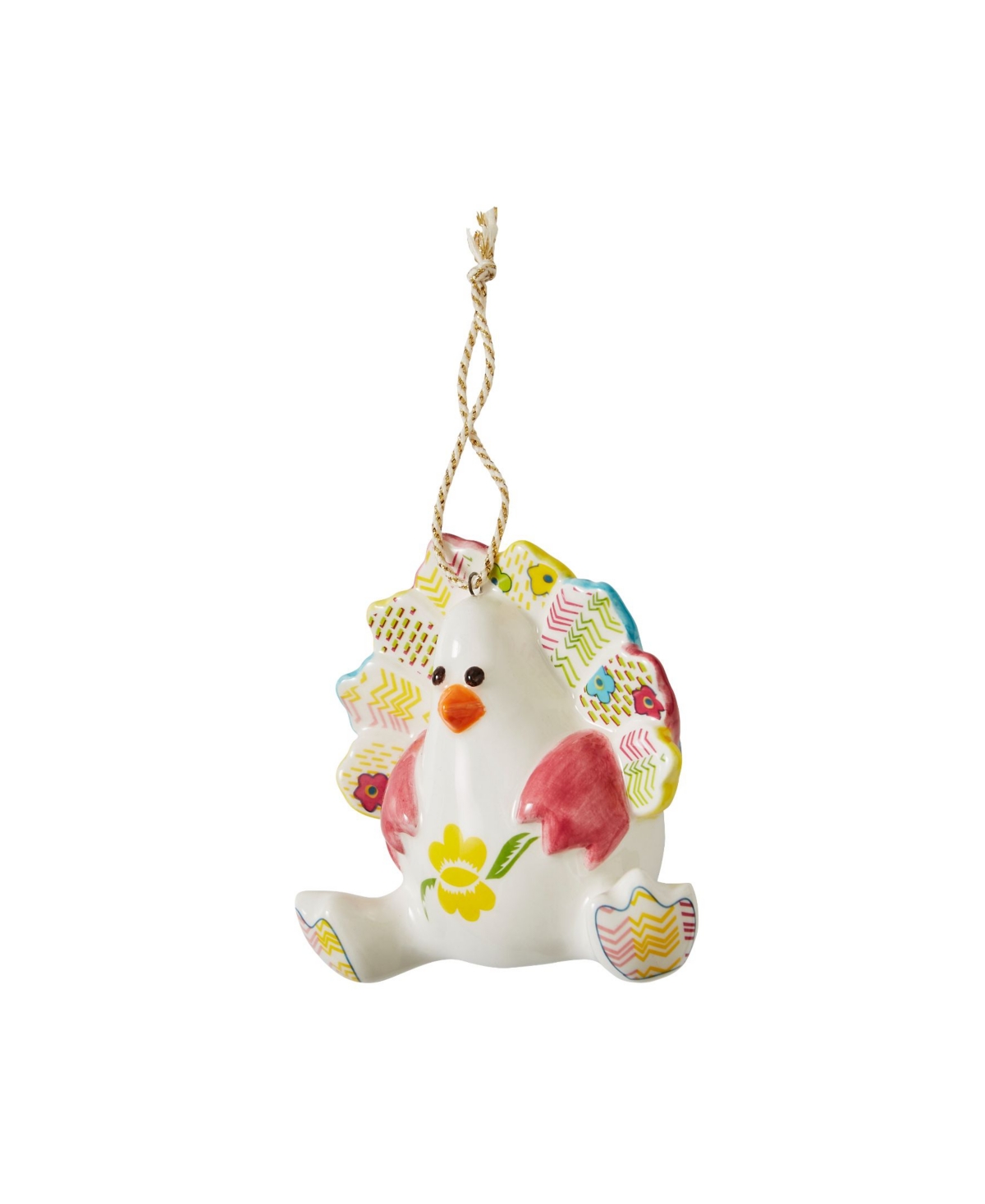 Kit Kemp for Spode Christmas Doodles Timothy Turkey Patchwork Ornament