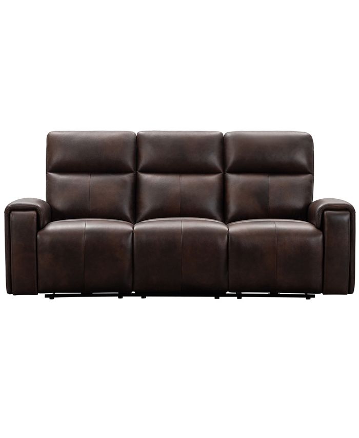 Abbyson Living Keegan 88" Leather Power Reclining with Power Headrests