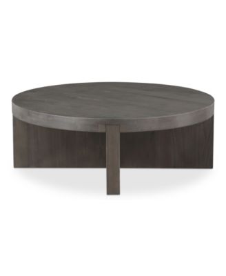 Folke 38" Oak Round Coffee Table