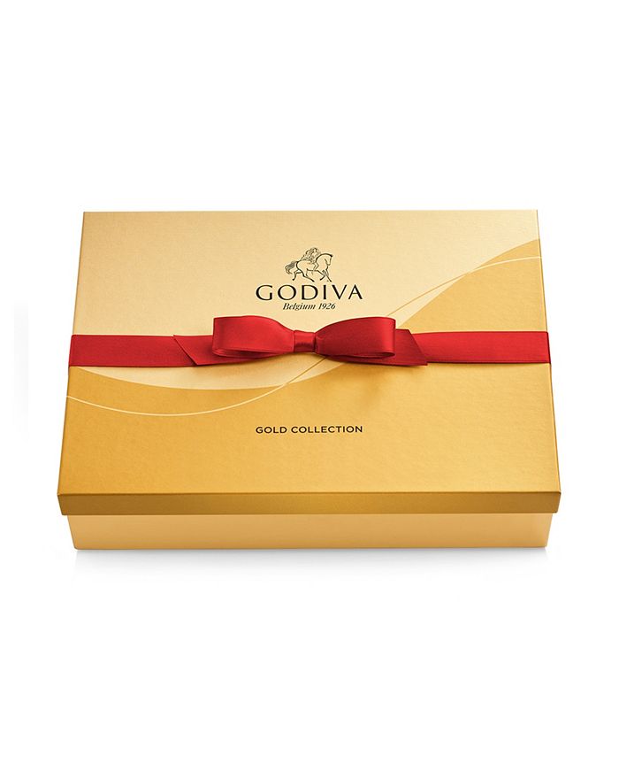 Godiva Assorted Chocolate Gold Gift Box with Red Ribbon, 72 Piece Macy's