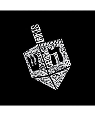 Hanukkah Dreidel - Small Word Art Tote Bag 2590₽