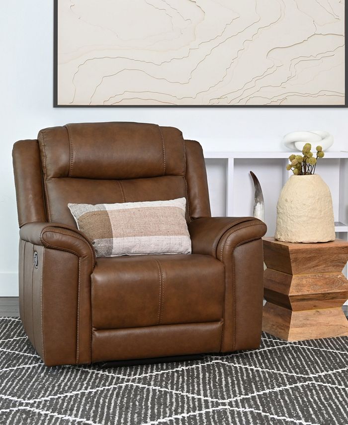 Abbyson Living Gilmore 40.9" Leather Manual Recliner Macy's